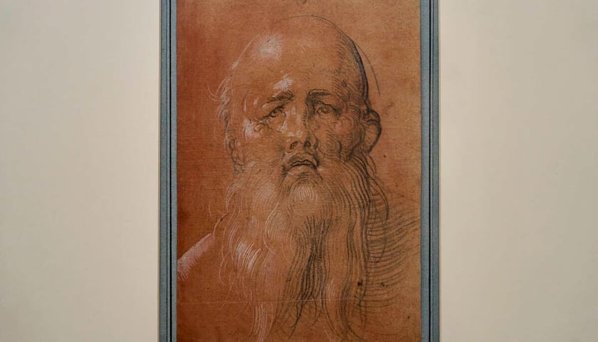 <p>Wystawa &bdquo;Historia nie/oczywista. 200 lat Muzeum Książąt Lubomirskich&rdquo; w Ossolineum &ndash; rysunek Albrechta D&uuml;rera &bdquo;Głowa brodatego starca&rdquo;</p>