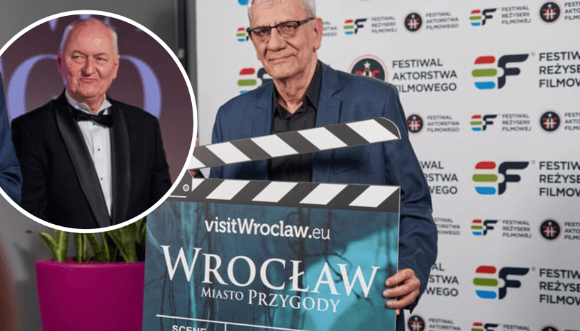 Aktor Wiktor Zborowski. Na zdjęciu w kółeczku - Stanisław Dzierniejko 