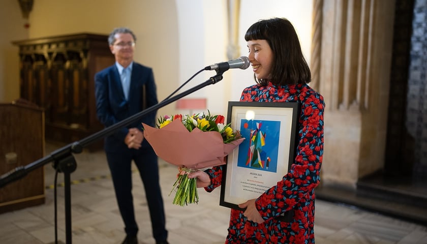 Powiększ obraz: Karolina Paczkowska. Gala wręczenia Arlekinów 2024. Wrocław, 27.03.2024