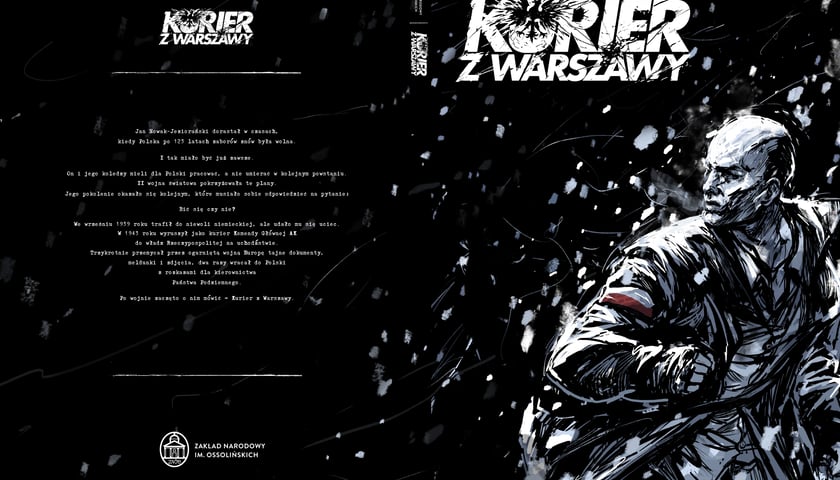 Okładka komiksu o przygodach "Kuriera z Warszawy"
