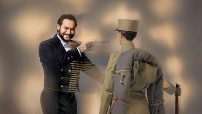 Ildar Abdrazakow jako Figaro w inscenizacji z Metropolitan Opera