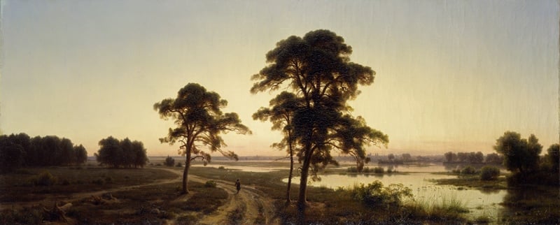 Carl F. Lessing, Krajobraz śląski, 1841