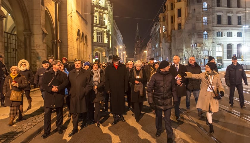 Marsz w rocznicę wydarzeń Nocy Kryształowej przeszedł ulicami Wrocławia pod raz 12