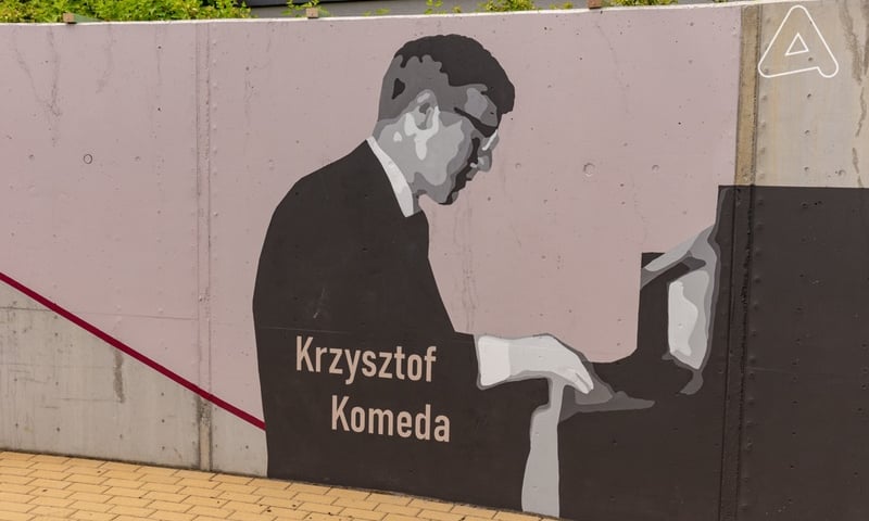 nowy mural znanemu jazzmanowi
