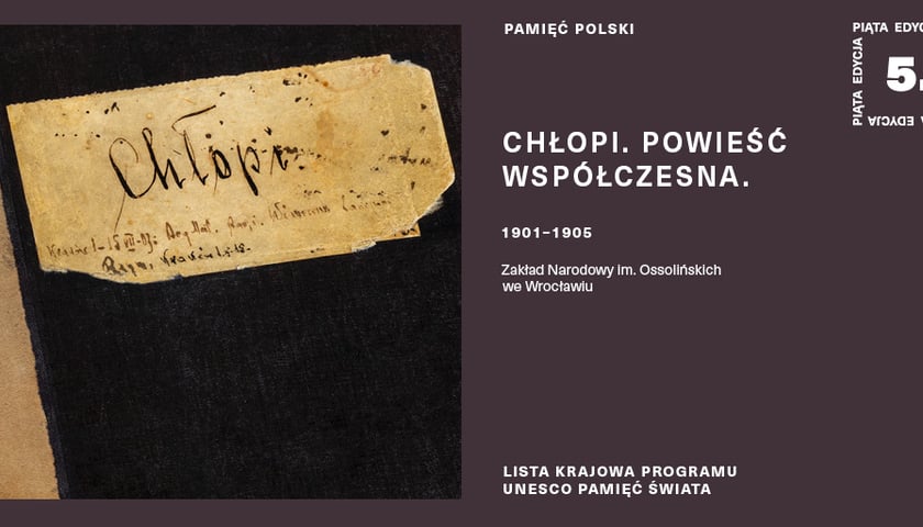 Fragment rękopisu "Chłopów"