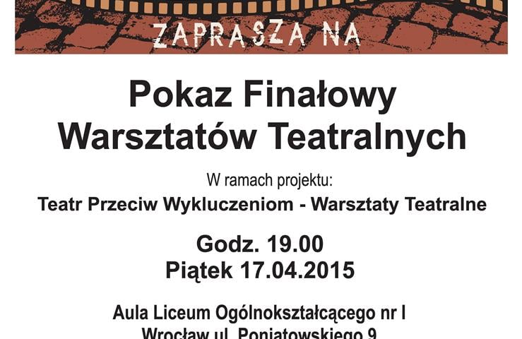 Zderzenia I – pokaz finałowy warsztatów teatralnych