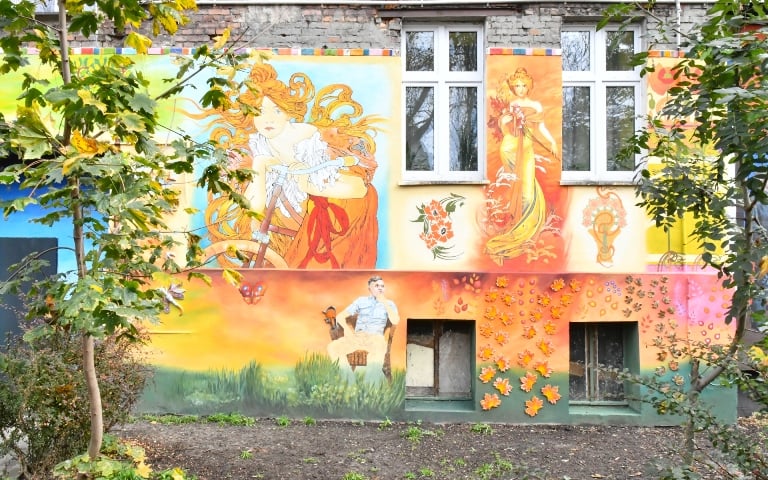 Nowy mural przy ul. Roosevelta: Mistrzowie malarstwa