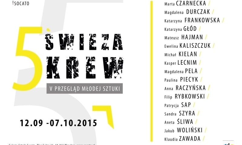 V Przegląd Młodej Sztuki „Świeża Krew”