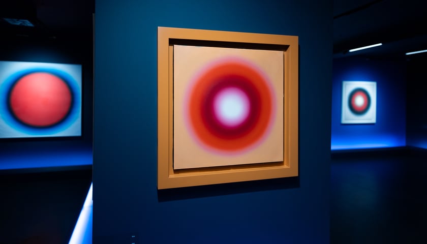 <p>Prace Wojciecha Fangora na wystawie &bdquo;American Dream&rdquo; w Krupa Art Foundation</p>