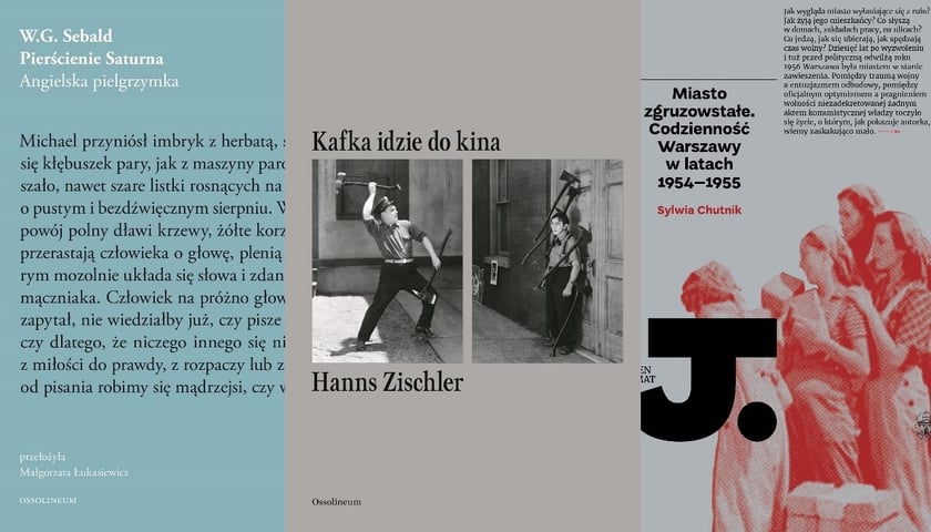 Przedświąteczne nowości Ossolineum. Sebald, Kafka w kinie, Chutnik o Warszawie