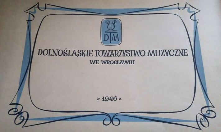 Strona tytułowa kroniki, w której DTM notował najbardziej doniosłe w swojej działalności wydarzenia.