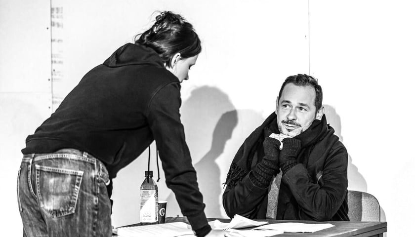 Zdjęcie z próby „Jesieni” w Teatrze Polskim w Podziemiu