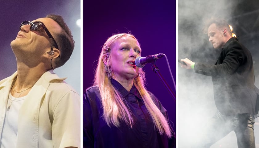 Od lewej: Mrozu, Kasia Nosowska i Piotr Rogucki - min. Ci artyści wystąpią we Wrocławiu podczas festiwalu Santander Letnie Brzmienia 2025