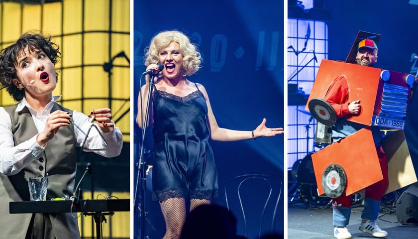 Trzy zdjęcia finalistów – od lewej Lenya Gramz, Ewelina Flinta i Rafał Pietrzak