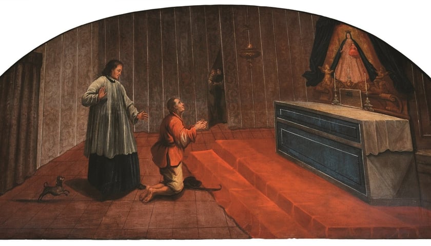 <p>Johann Jacob Eybelwieser &ndash; Chrystus objawiający się św. Janowi Bożemu&nbsp;</p>