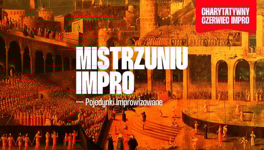 <p>Plakat wydarzenia: Mistrzuniu Impro - Pojedynki Improwizowane</p>