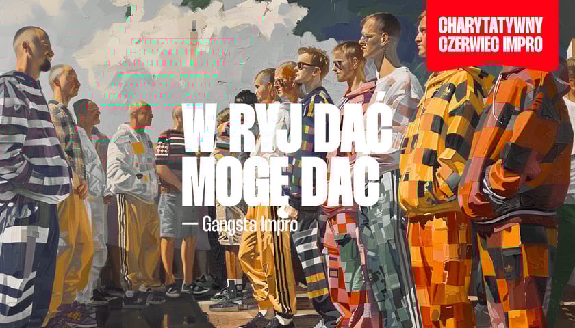 <p>Plakat wydarzenia: W Ryj Dać Mogę Dać - Gangsta Impro</p>