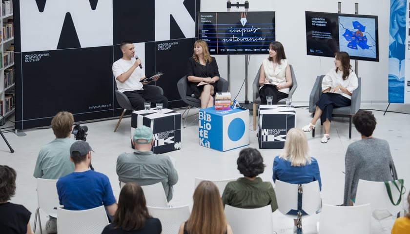 <p>Konferencja zapowiadająca Europejską Noc Literatury 2025&nbsp;</p>