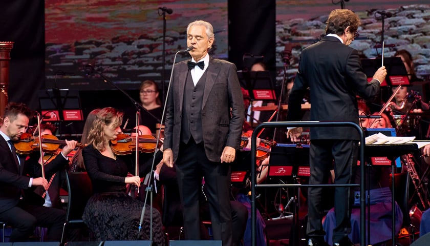 Andrea Bocelli na koncercie we Wrocławiu