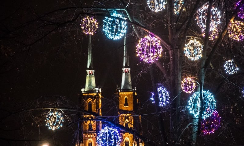 świąteczna katedra we Wrocławiu