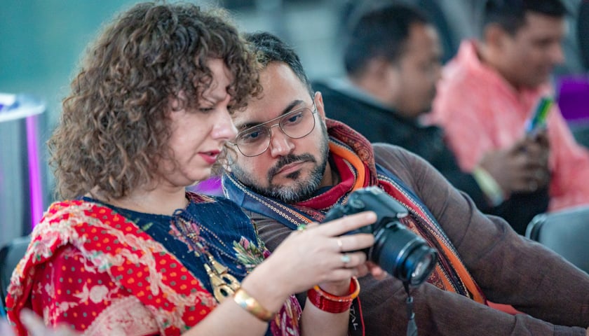 Obchody Święta Diwali na lotnisku we Wrocławiu, 2 listopada 2025