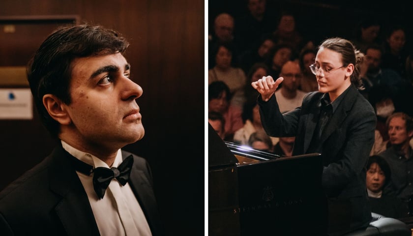 Na zdjęciu z lewej David Khrikuli, z prawej Yehuda Prokopowicz podczas XIX Konkursu Chopinowskiego