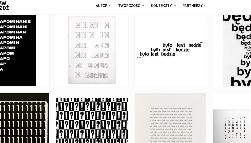 <p>Na zdjęciu wygląd strony-wirtualnego muzeum Stanisława Dr&oacute;żdża</p>