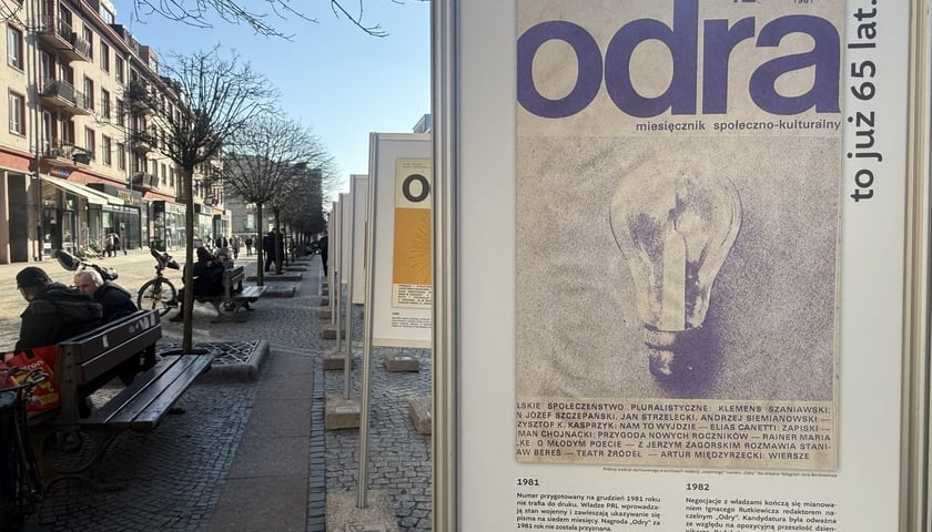 Wystawa z okazji 65-lecia miesięcznika &bdquo;Odra&rdquo; na ul. Świdnickiej