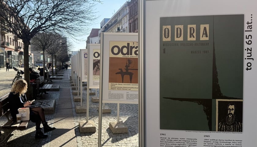 Wystawa z okazji 65-lecia miesięcznika &bdquo;Odra&rdquo; na ul. Świdnickiej