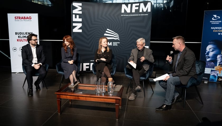 Ogłoszenie programu 61. Międzynarodowego Festiwalu Wratislavia Cantans. Na zdjęciu uczestnicy konferencji 