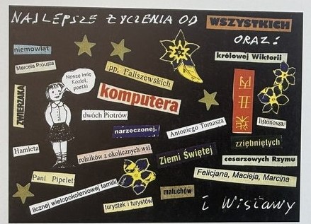 <p>Kartka z życzeniami od Wisławy Szymborskiej na 45-lecie &bdquo;Odry&rdquo;</p>