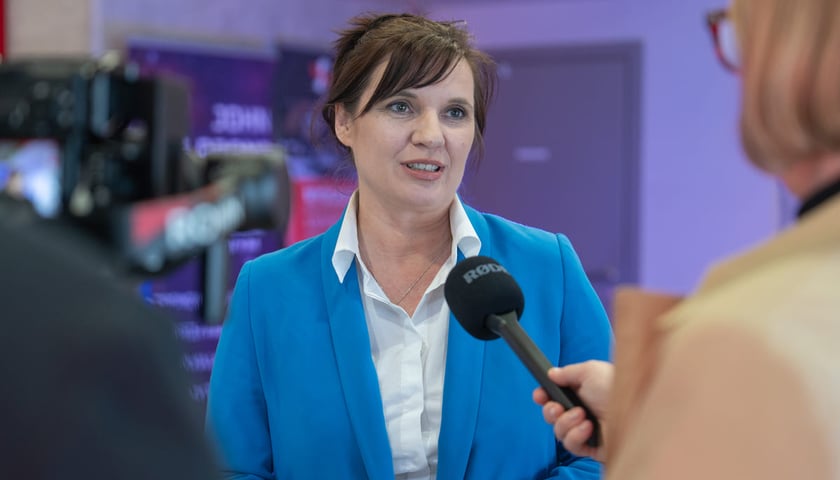 <p>Pierwszy dzień CASSINI Hackaton we Wrocławiu. 24.04.2026. Na zdjęciu Magdalena Okulowska.</p>