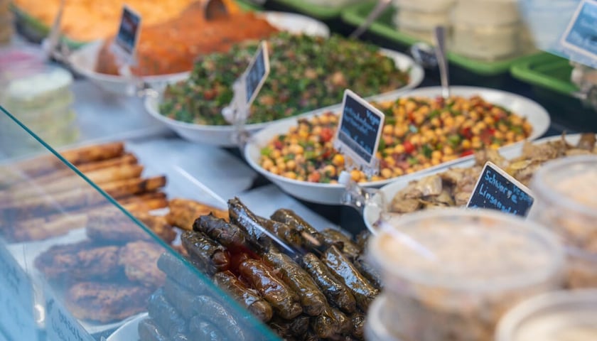 Marheineke Markthalle, strefa gastro