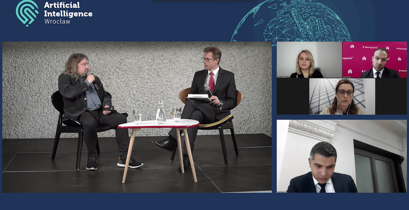 Uczestnicy seminarium "Sztuczna inteligencja w rozwoju miast i obszarów metropolitalnych".