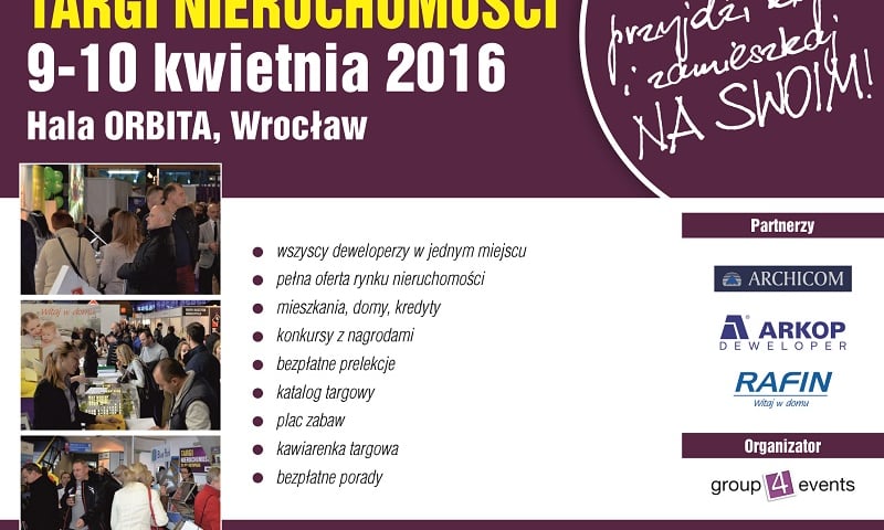 9-10 kwietnia: Targi mieszkaniowe „Na swoim”