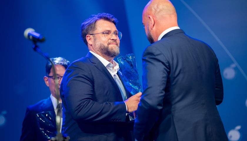 Nagrodę odebrał wiceprezes zarządu Tarczyński S.A, Tomasz Tarczyński