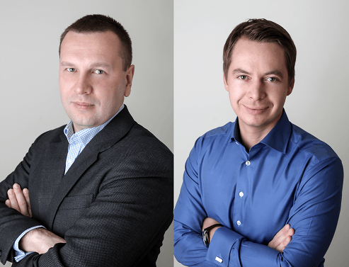 Od prawej: Pavel Matveev i  Dmitrij Lazarichev