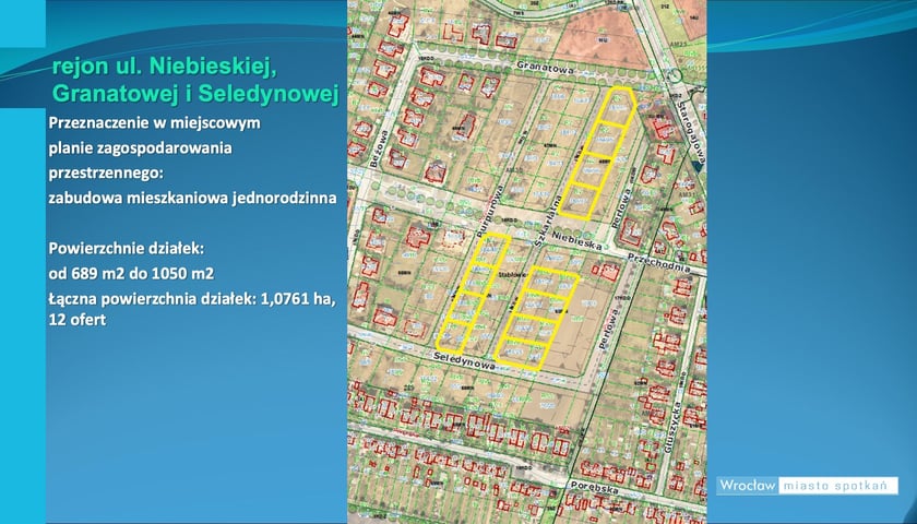 Działki budowlane pod zabudowę jednorodzinną we Wrocławiu