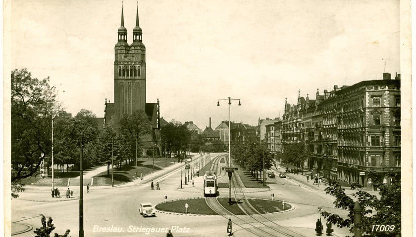 kościół św. Pawła od strony placu Strzegomskiego / źródło: Muzeum Miejskie Wrocławia