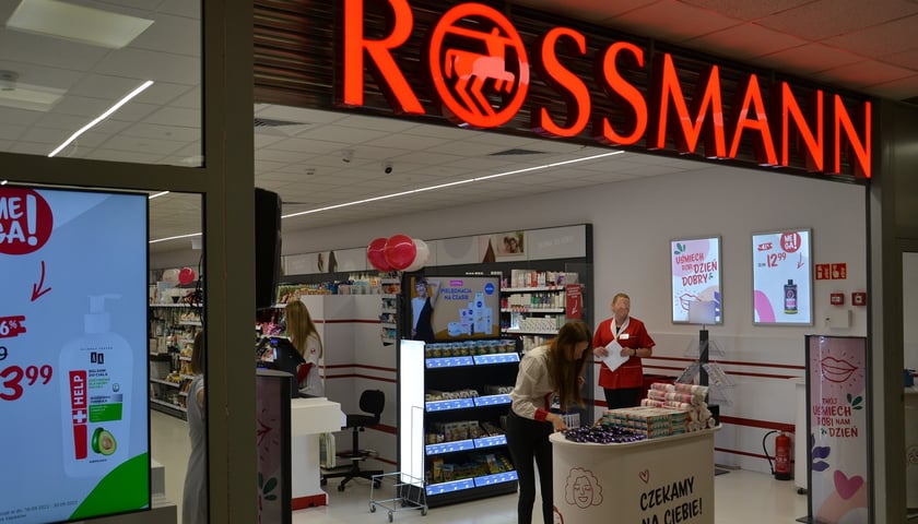 Na zdjęciu sklep Rossmann w Centrum Handlowe TGG we Wrocławiu