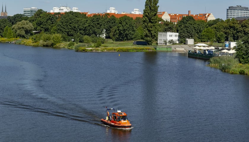 Na zdjęciu fragment Odry we Wrocławiu