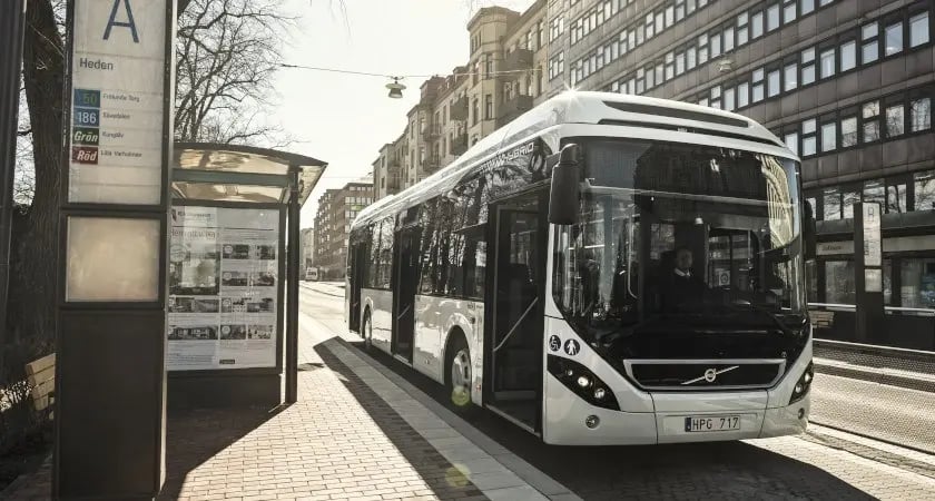 Powiększ obraz: Autobusy Volvo produkowane we Wrocławiu