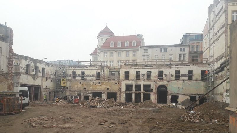 remont hotelu Grand, sierpień 2018 r.