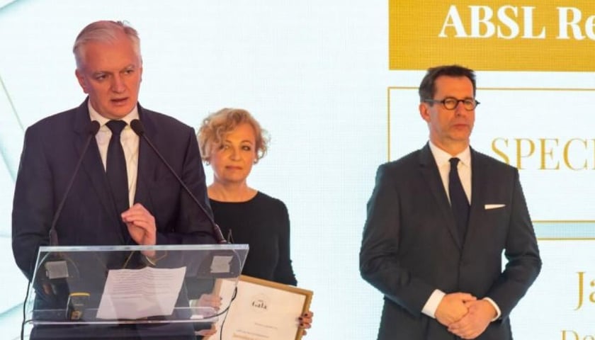 Jednym z gości ABSL był wicepremier Jarosław Gowin