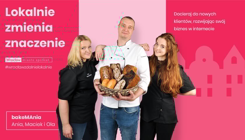 Grafika przedstawia pracowników BakeMAnia 