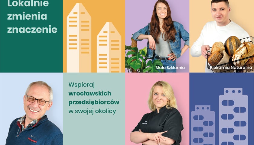 Grafika przedstawia wrocławskich przedsiębiorców