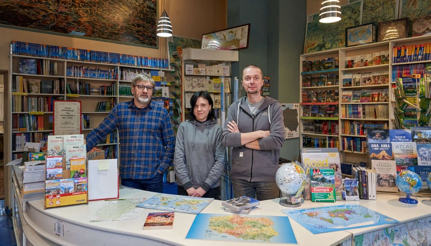 Księgarnia Podróżnika przy ul. Wita Stwosza