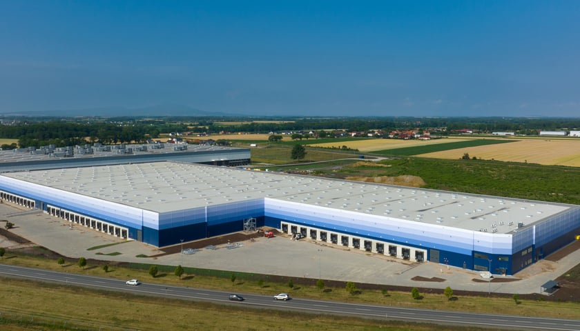 GLP Wrocław V Logistics Centre w Magnicach (widok z lotu ptaka)