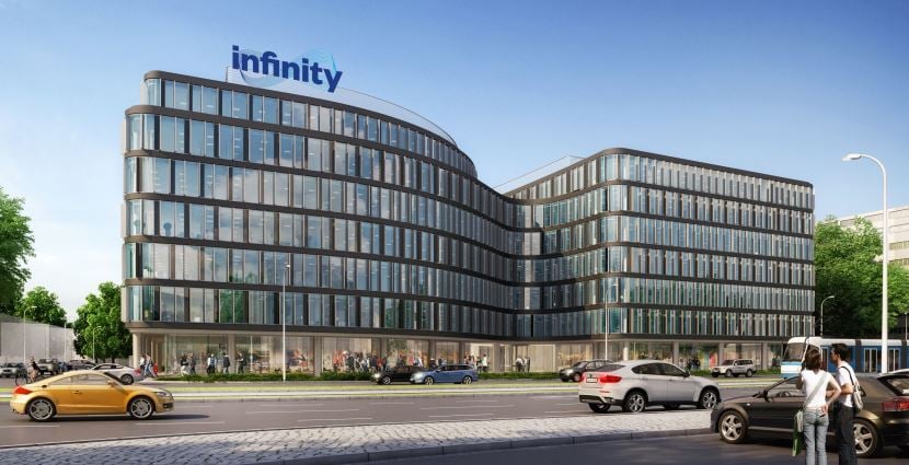  wizualizacja biurowca Infinity