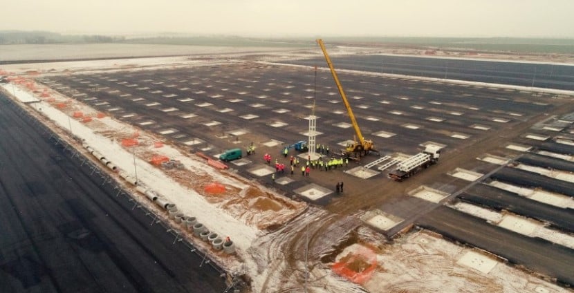 budowa fabryki silników Mercedes-Benz w Jaworze, 5 luty 2018 r. 